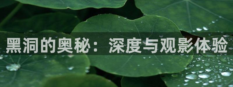 x7x7x7星空影院：黑洞的奥秘：深度与观影体验