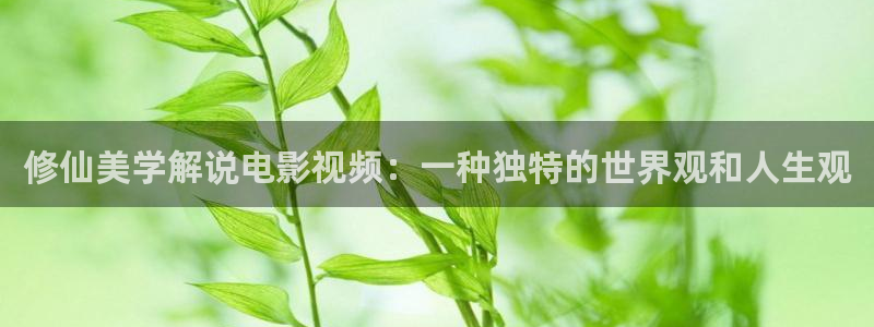 星空影院电影大全免费观看高清：修仙美学解说电影视频：一种独特的世界观和人生观